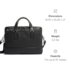 しぶTUMI Harrison Brief 068917IRN Tumi Harrison Sycamore Slim Brief Leather — Bergman Luggage